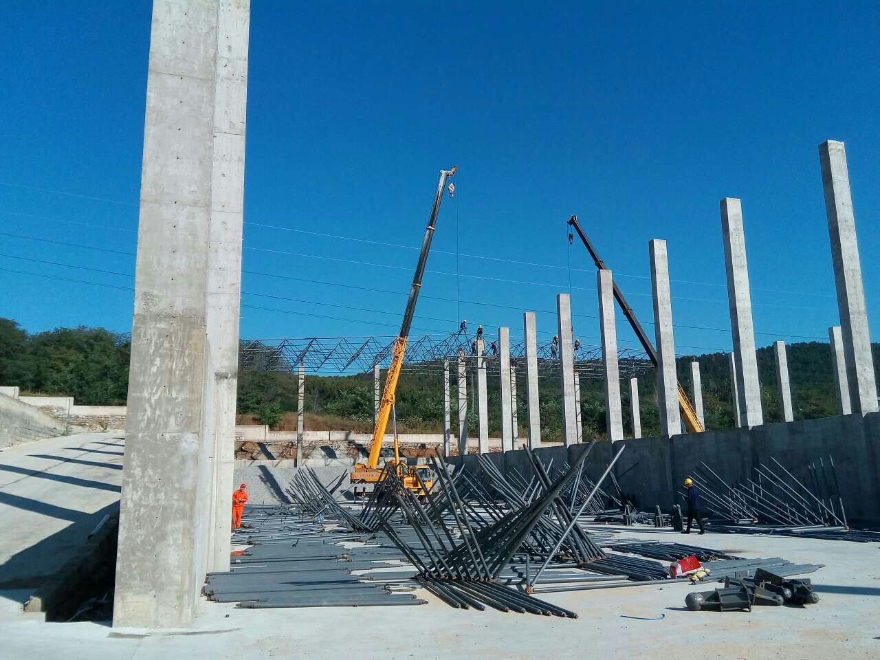 乐平搅拌站网架